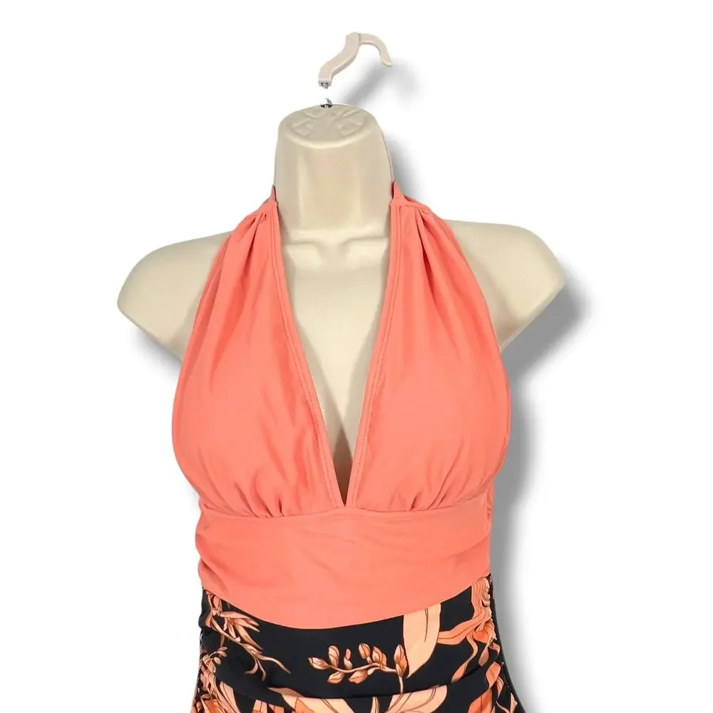 CUPSHE Halter Top One Piece Swim Suit S   NWOT